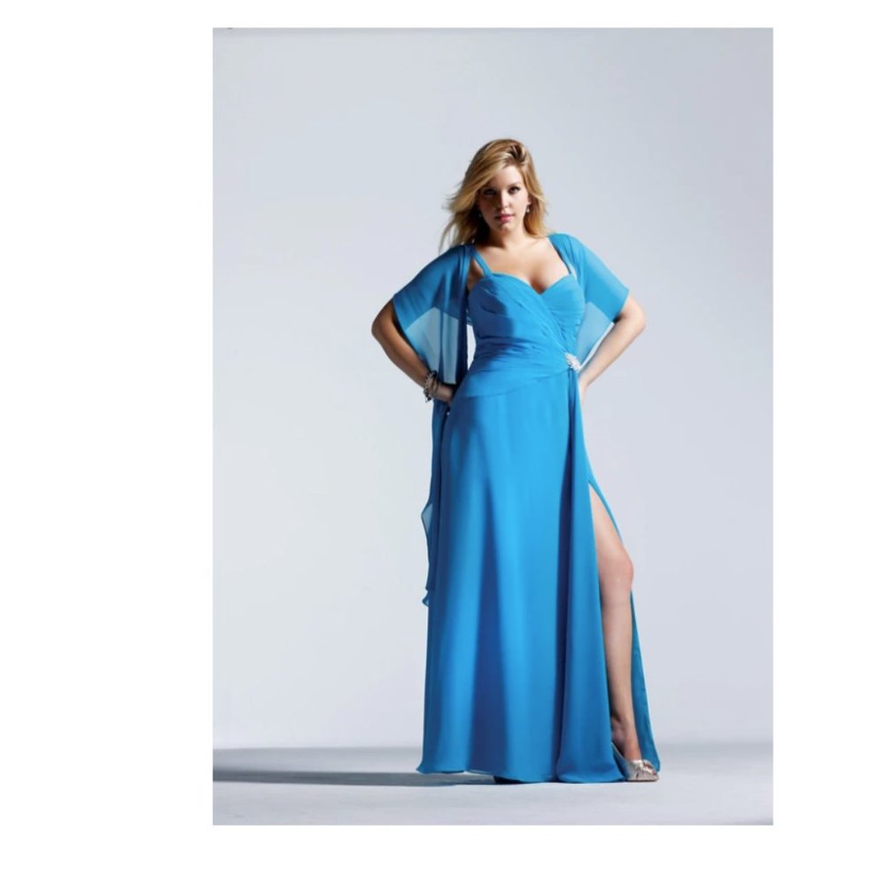 "HOST PICK" FAVIANA BEAUTIFUL BLUE DRESS  Size 14W